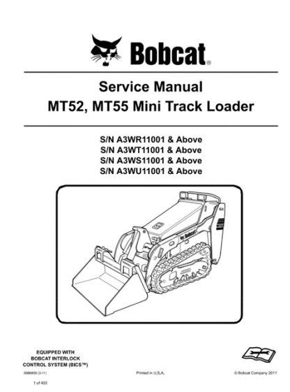 bobcat mt55 service manual|bobcat loader manual.